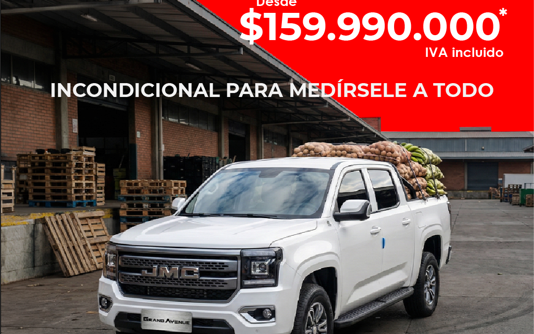 La Imponente JMC Grand Avenue MT 2026: Solo por $159.990.000 IVA incluido hasta el 31 de mayo del 2026.